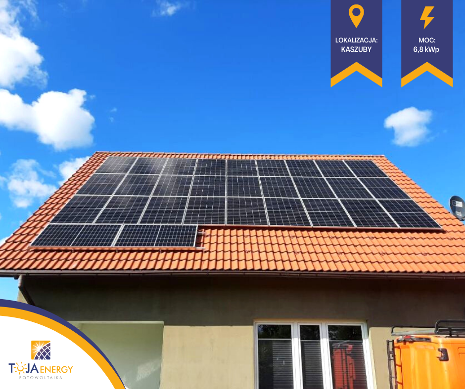 Toja Energy - Instalacja fotowoltaiczna o mocy 6,8 kWp na Kaszubach Toja Energy - Instalacja fotowoltaiczna o mocy 6,8 kWp na Kaszubach